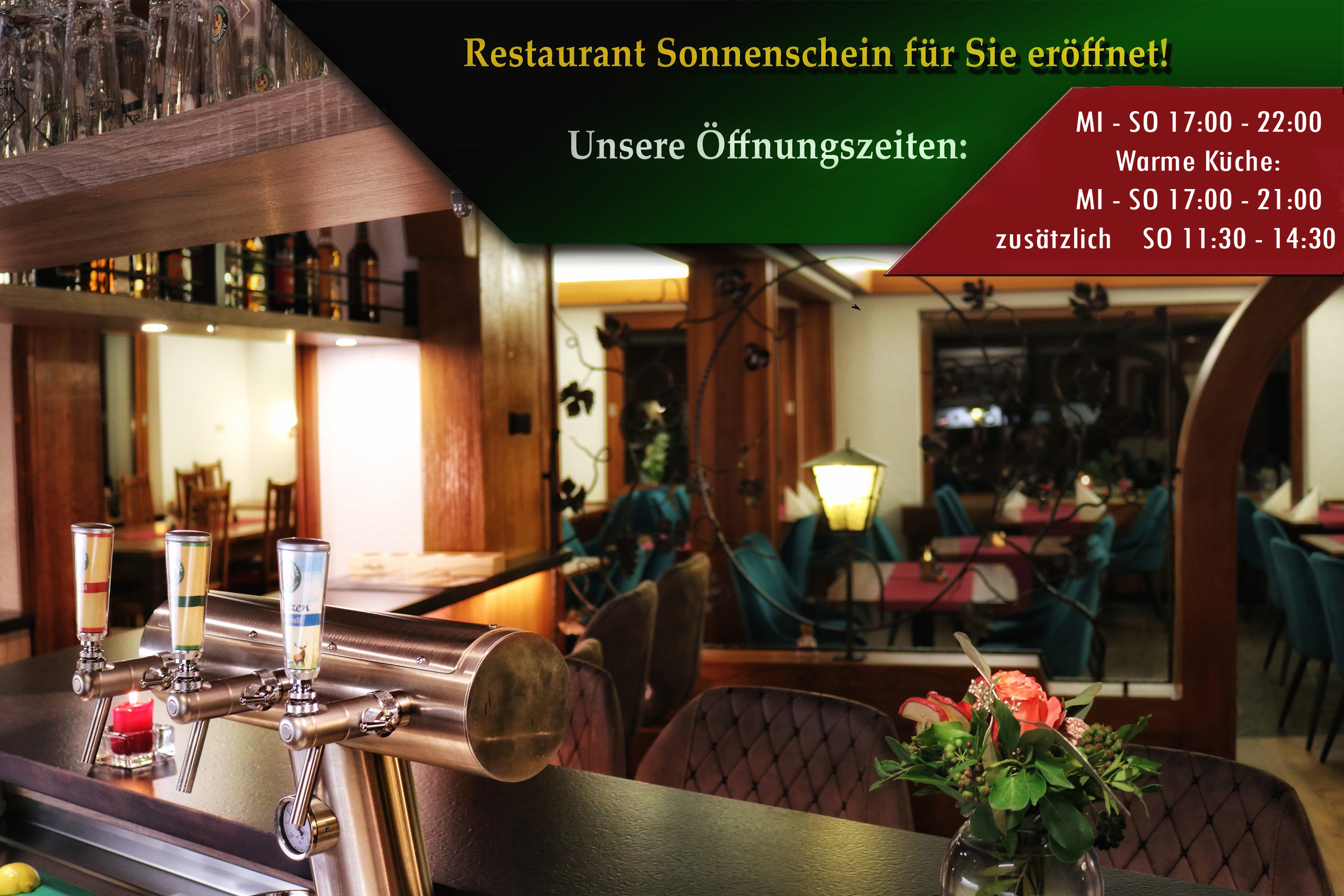 Oeffnungszeiten Hotel Restaurant Sonnenschein