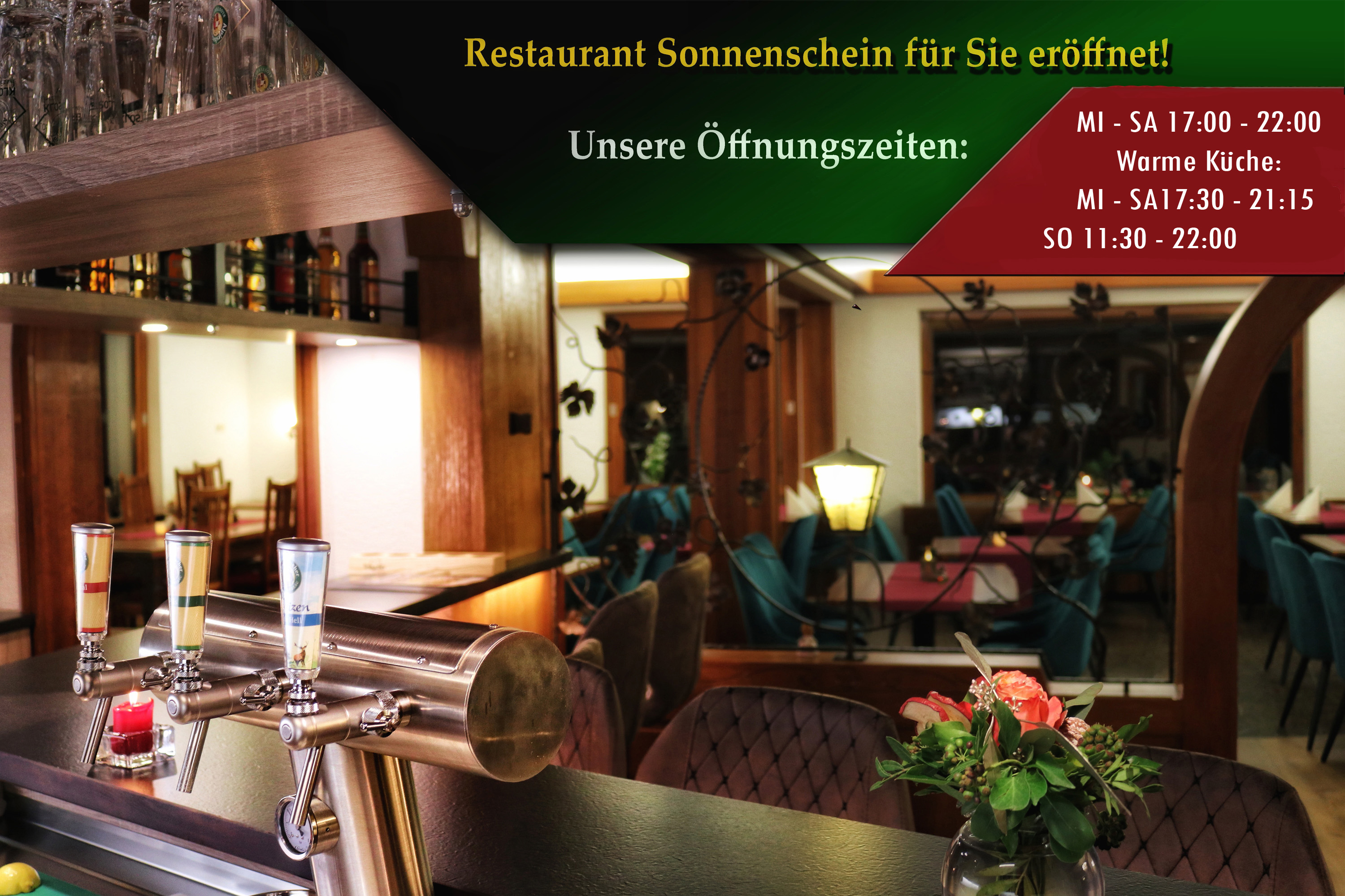 Oeffnungszeiten Hotel Restaurant Sonnenschein